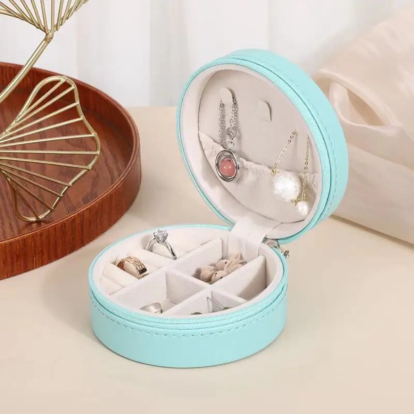 Multi-functional Jewelry Box PU Leather Jewelry Storage Case Multi