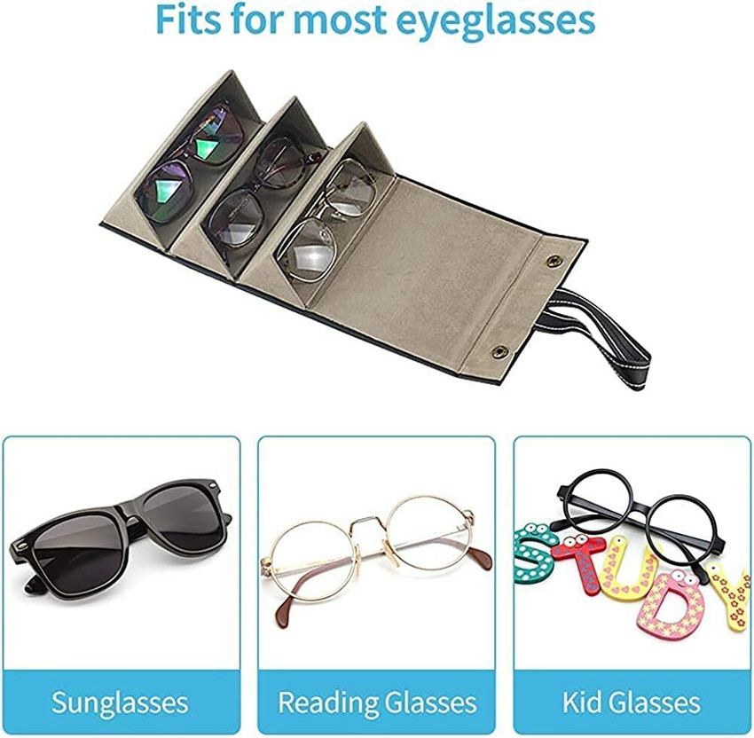 KUNYA 3 Slot Compartment Sunglasses Organizer Compact Travel Glasses Case Multiple Multi Function Vanity Box Price in India Buy KUNYA 3 Slot Compartment Sunglasses Organizer Compact Travel Glasses Cas...