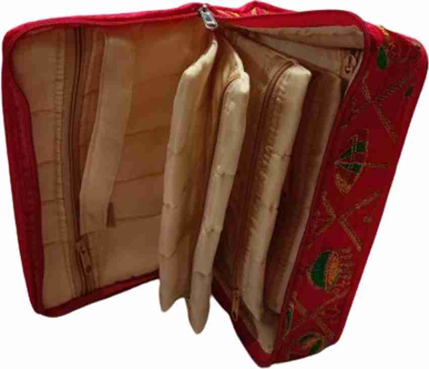 S Mark Jewellery pouch Multi Stored pouch with handle W 26cm L 18cm H 6cm Pack of 1 1 Vanity Box Price in India Buy S Mark Jewellery pouch Multi Stored pouch with handle W 26cm L 18cm H 6cm Pack