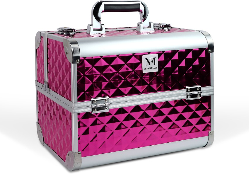NFI essentials Cosmetic Box Makeup Bag Vanity Kit Travel Organiser Big Box  Aluminium with Cardboard Makeup Vanity Box Price in India - Buy NFI  essentials Cosmetic Box Makeup Bag Vanity Kit Travel