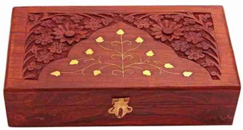 crafthub Sheesham Wooden Box for Jewellery Combo - Jewellery Organizer Box, Jewelry Box for Girls, Wood Box for Storage, Gifts for Bride, Cash Box  Wooden