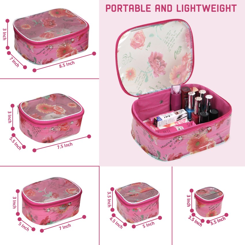 Rasafa Set of 3 Star pattern Makeup box, Jewellery box, Makeup Kit, Storage  case Vanity Box Price in India, Full Specifications & Offers