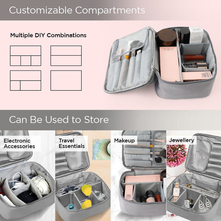 Vanity bag with compartments best sale