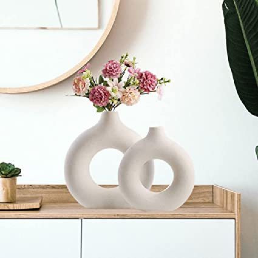 Kraftlik Handicrafts Ceramic Vases Planter Flower Pot Ring Shape with  Unique Quality for Home Décor Ceramic Vase Price in India - Buy Kraftlik  Handicrafts Ceramic Vases Planter Flower Pot Ring Shape with