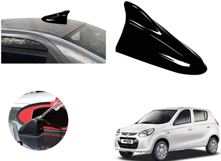 Automotive Prist Shark Fin Car Antenna Roof Aerial for Maruti Suzuki Alto 800 New Black Whip Vehicle Antenna Price in India Buy Automotive Prist Shark Fin Car Antenna Roof Aerial for
