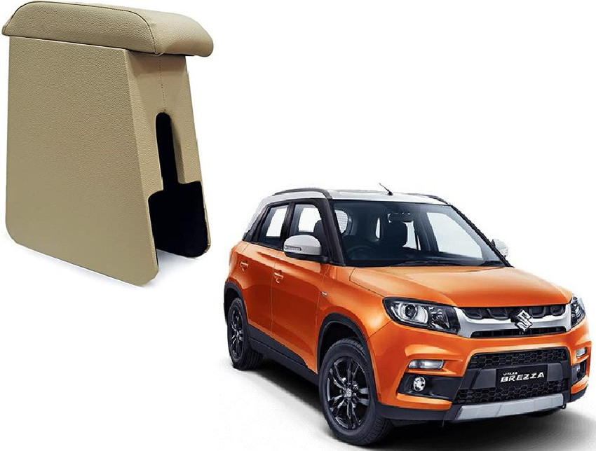 SCA Custom fit Wooden Car Armrest Console for Maruti Brezza All