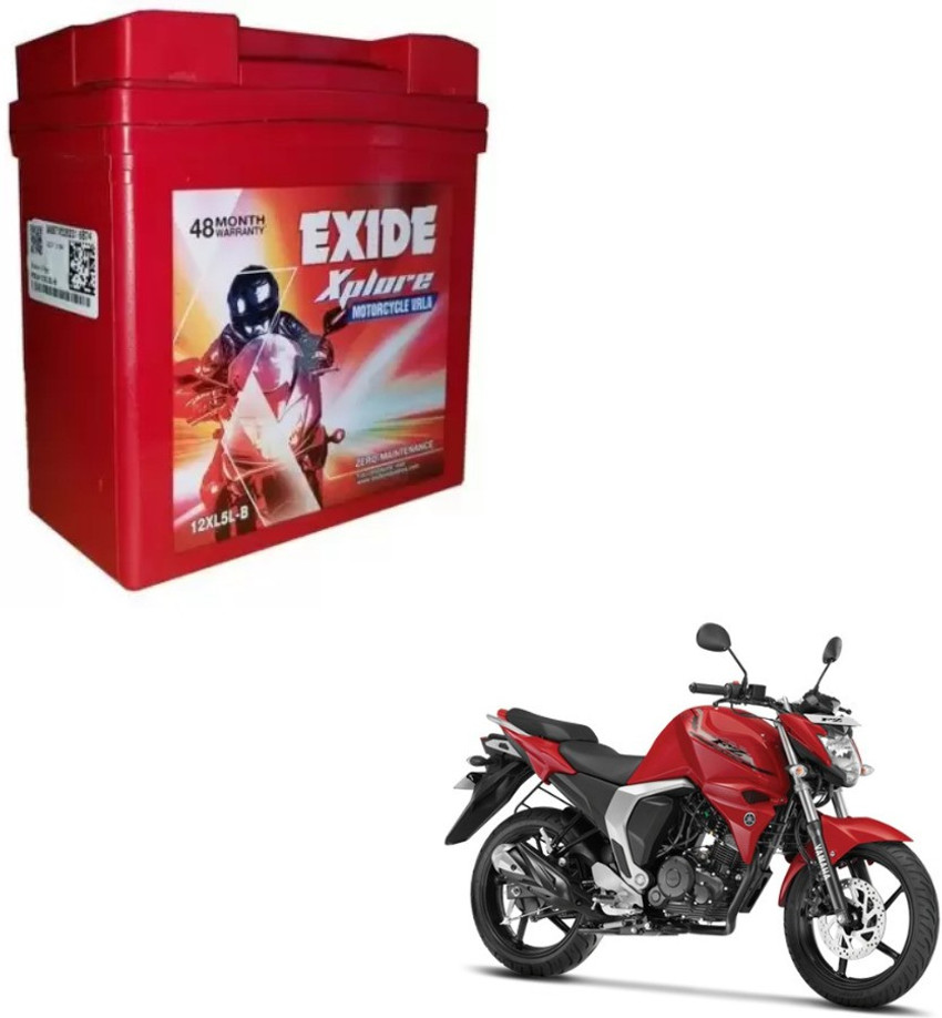 EXIDE Xplore 5lb Yamaha FZ 5 Ah Battery for Bike Price in India Buy EXIDE Xplore 5lb Yamaha FZ 5 Ah Battery for Bike online at Flipkart