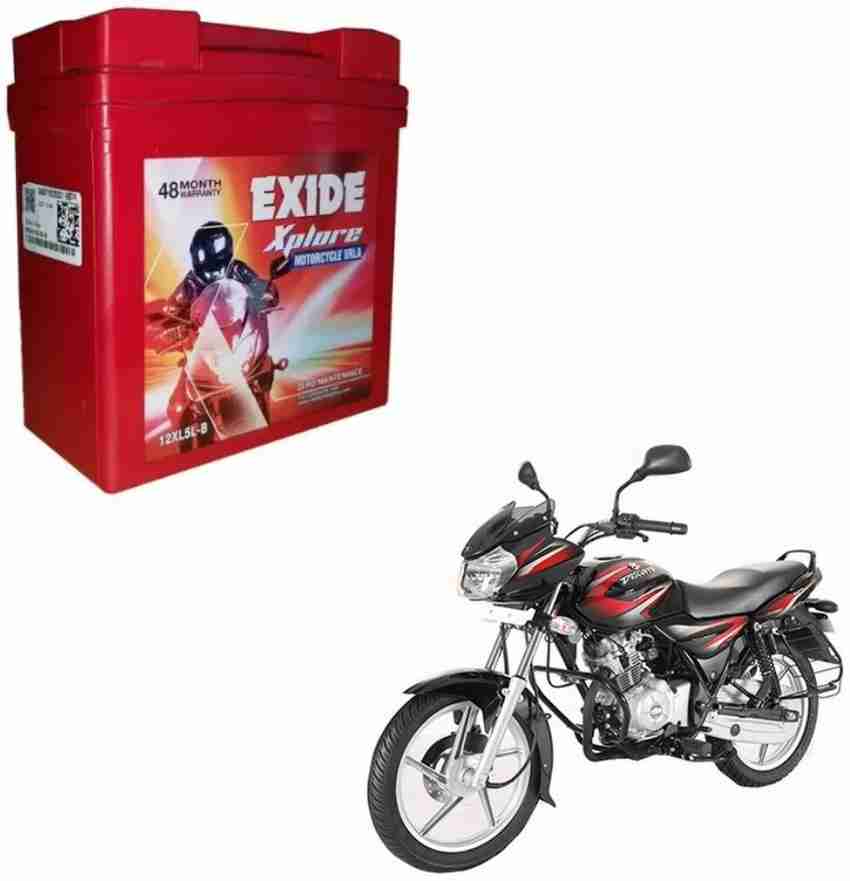 Bajaj v15 battery exide best sale