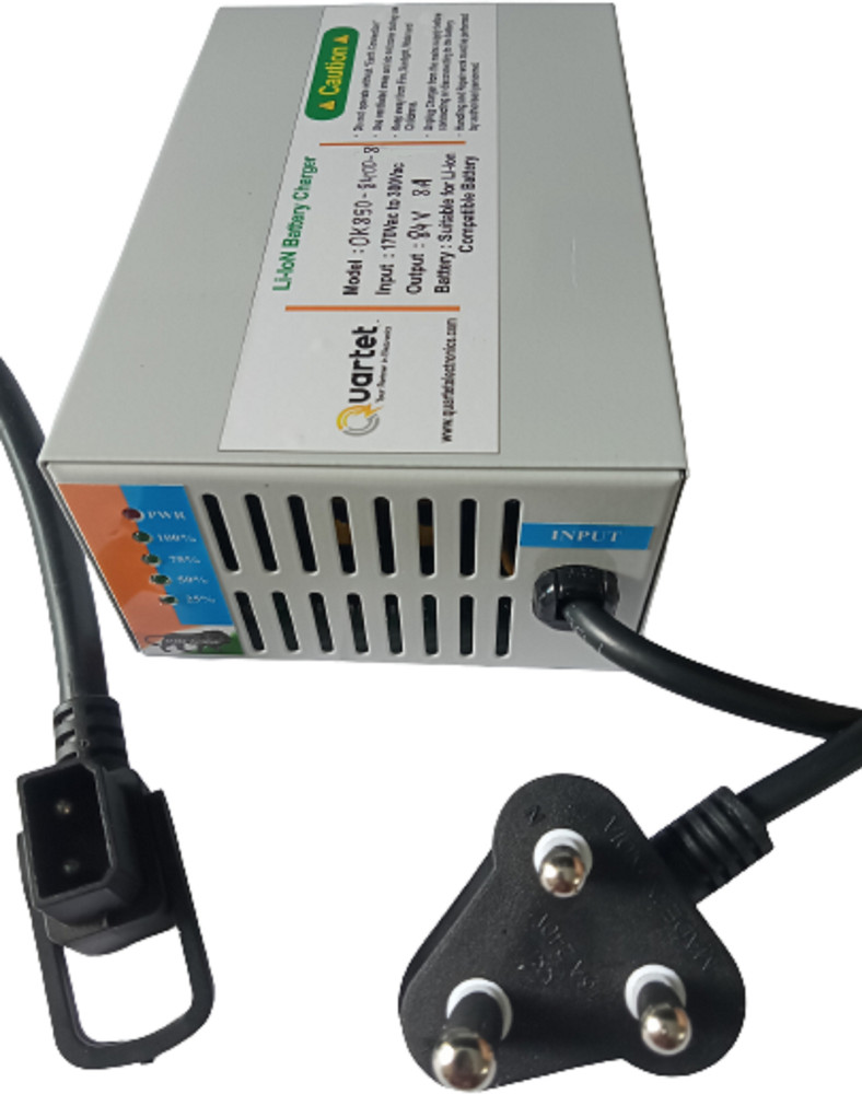 Quartet 72 Volt 84.00 Cut Off 8 AMP charger for Okinawa Electric Bike 80 Ah Battery for Bike Price in India Buy Quartet 72 Volt 84.00 Cut Off 8 AMP charger