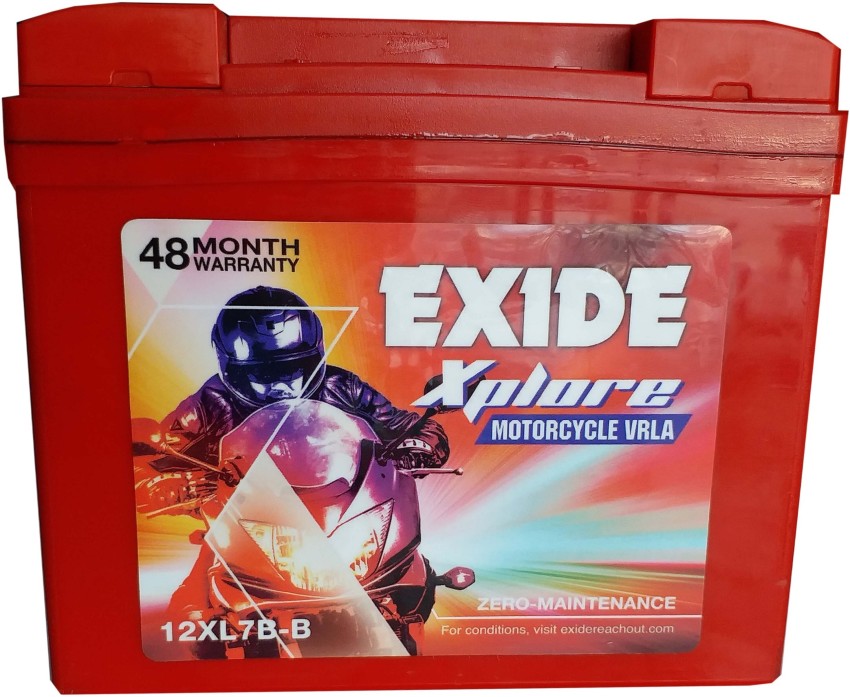 EXIDE XPLORE 12XL7B B 7 Ah Battery for Bike Price in India Buy