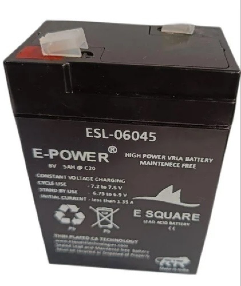 E SQUARE ESL 06050 5 Ah Battery for Bike Price in India Buy E