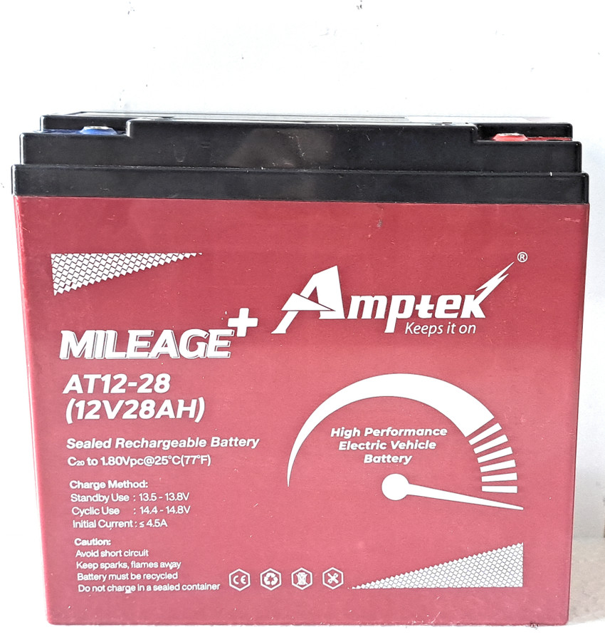 NAKS 12V 28Ah Lead acid battery for Ebike Amptek 28 Ah Battery for All Vehicles Price in India Buy NAKS 12V 28Ah Lead acid battery for Ebike Amptek 28 Ah Battery