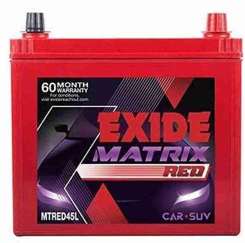 exide 45ah battery price