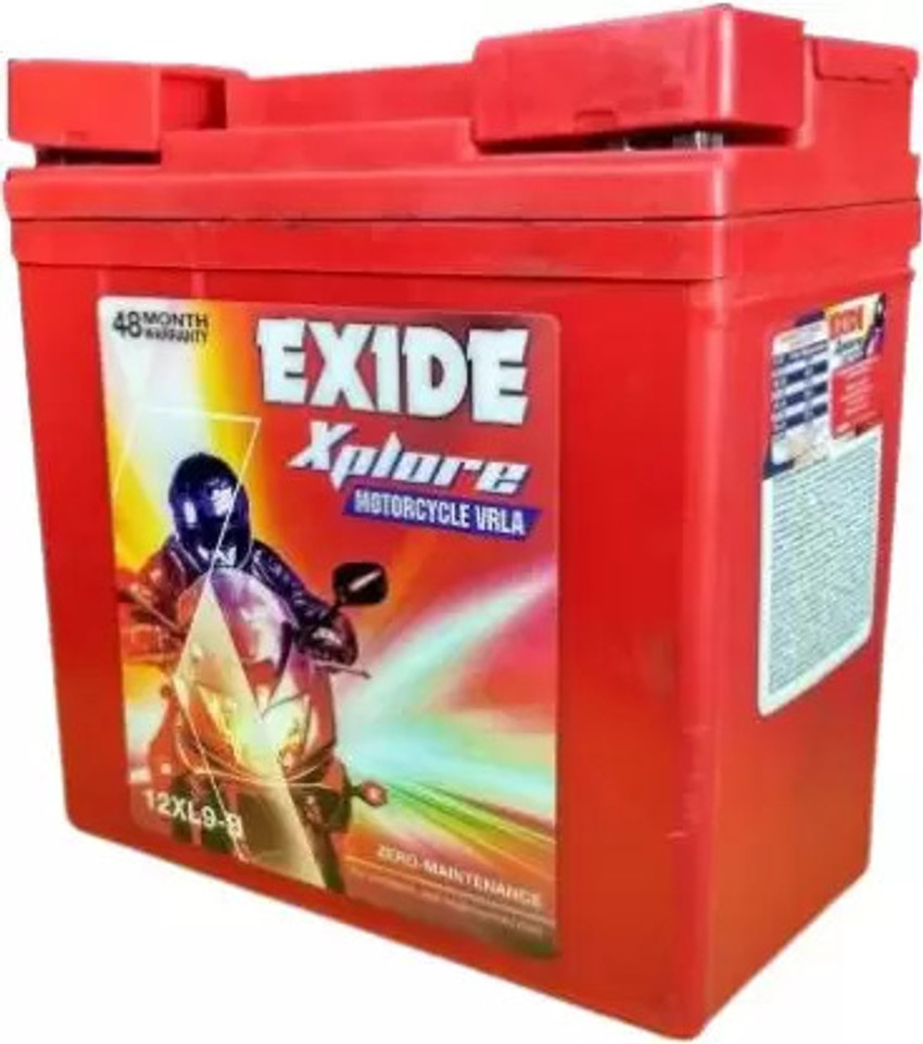 EXIDE 9LB 9 Ah Battery 9 Ah Battery for Bike Price in India Buy