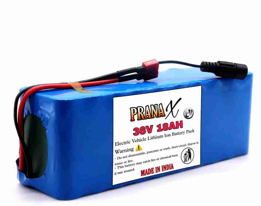Pranax 36V 18AH Lithium Ion Rechargeable Battery Pack For EV 18 Ah