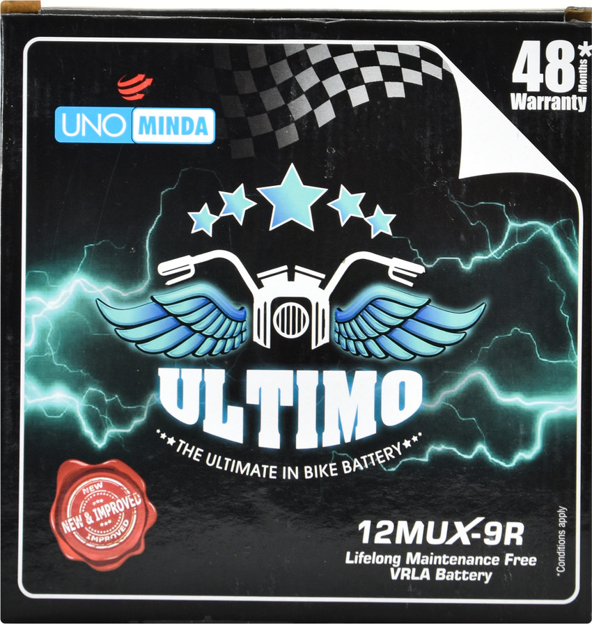 minda battery for bike price