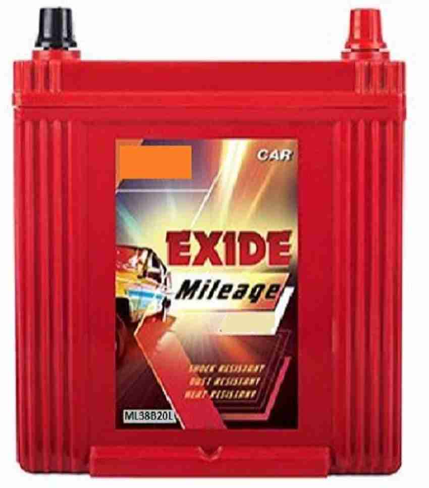 EXIDE MILEAGE(ML38B20L) 35 AMP 35 Ah Battery for Car Price in