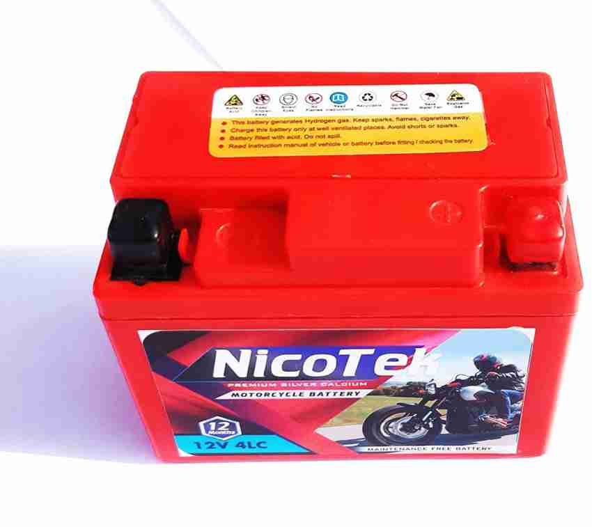 Nicotek Nk 099 12 Ah Battery for Bike Price in India Buy Nicotek