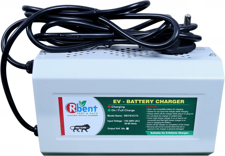 Electric vehicle outlet battery charger