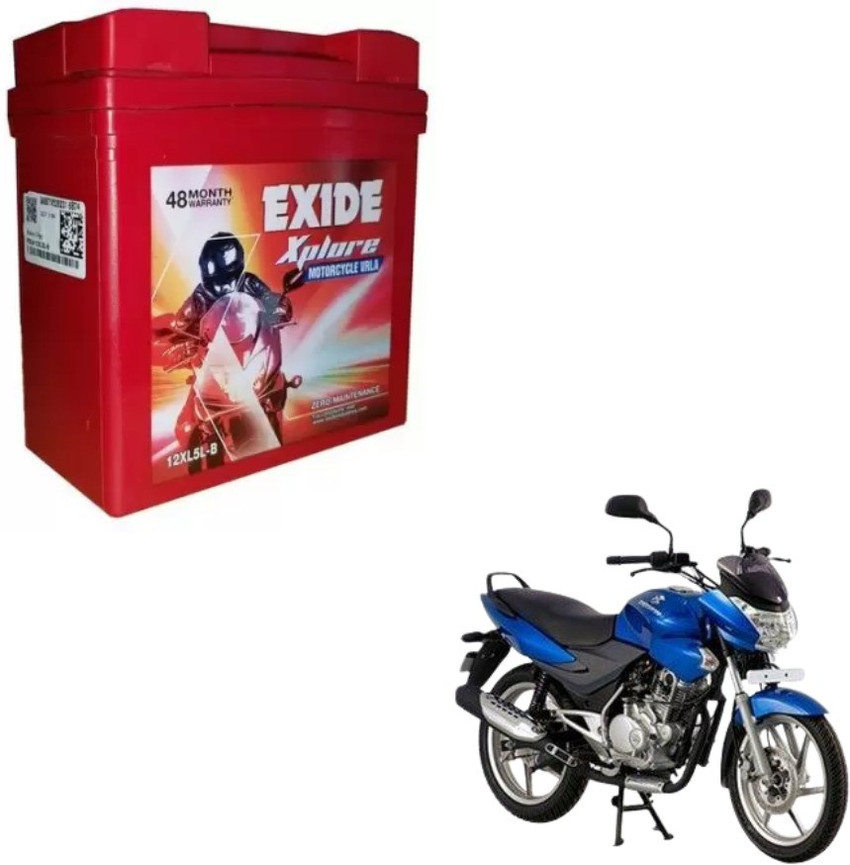 EXIDE Xplore 5lb Discover 135 5 Ah Battery for Bike Price in India