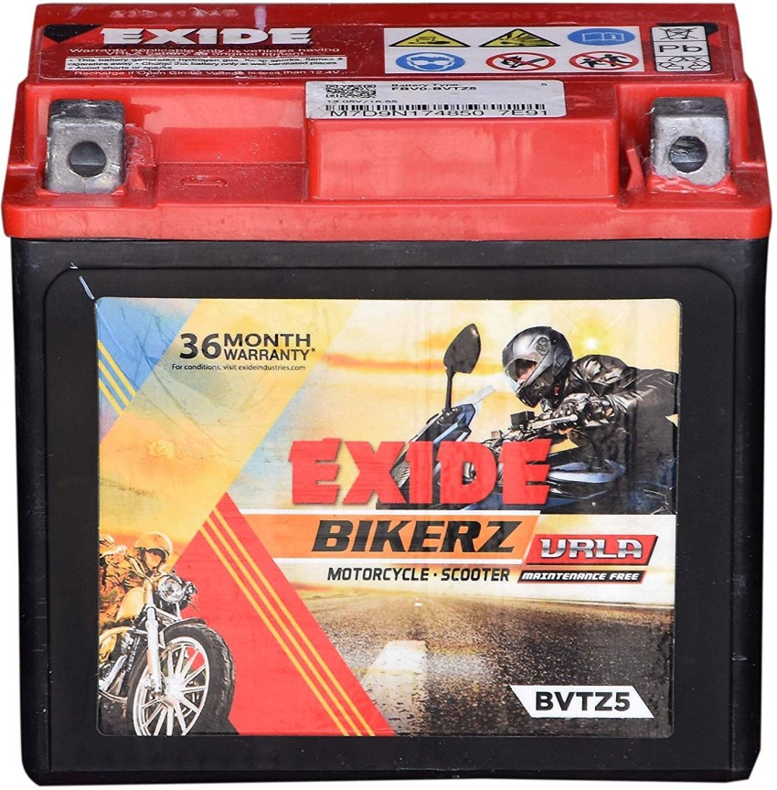 EXIDE Bikerz BVTZ5 5 Ah Battery for Bike Price in India Buy