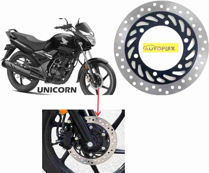 AUTOPLEX Front Brake Disc Plate Compatible For Honda Unicorn Shine