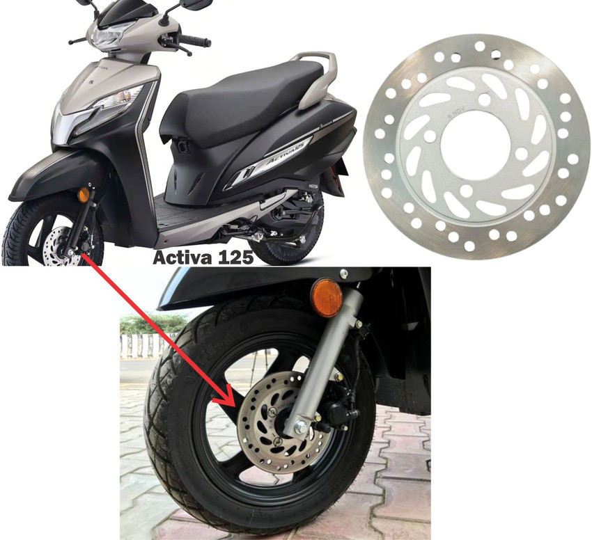 AUTOPLEX Front Wheel Brake Disc Plate Compatible For Activa 125