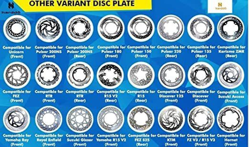 harddo Front Brake Disc Plate Compatible for Bajaj Pulsar 150 NS