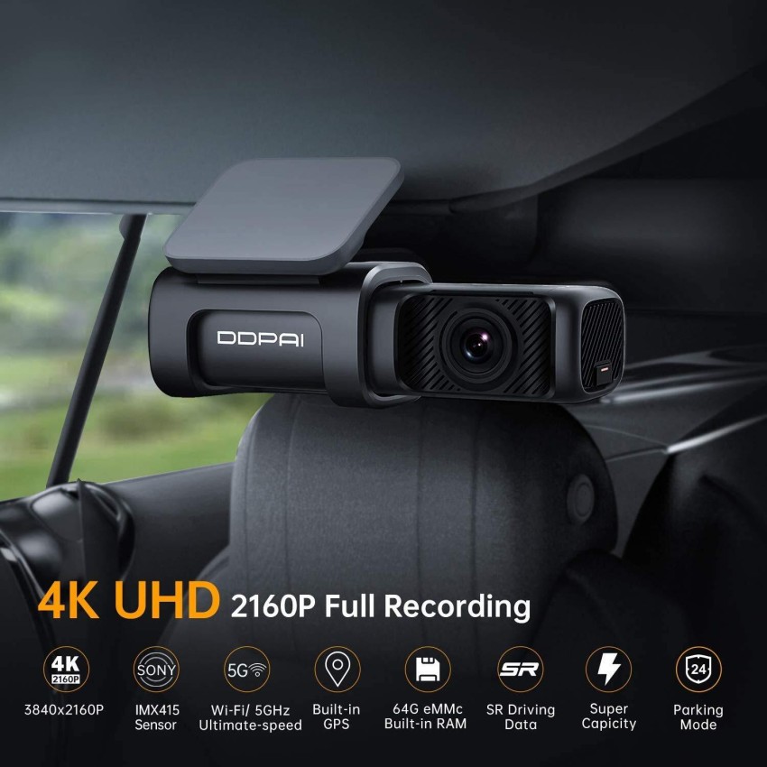 DDPAI Dash Cam Mini 5 2160P 4K UHD 64G DVR Android Car Camera Build-In Wifi  GPS