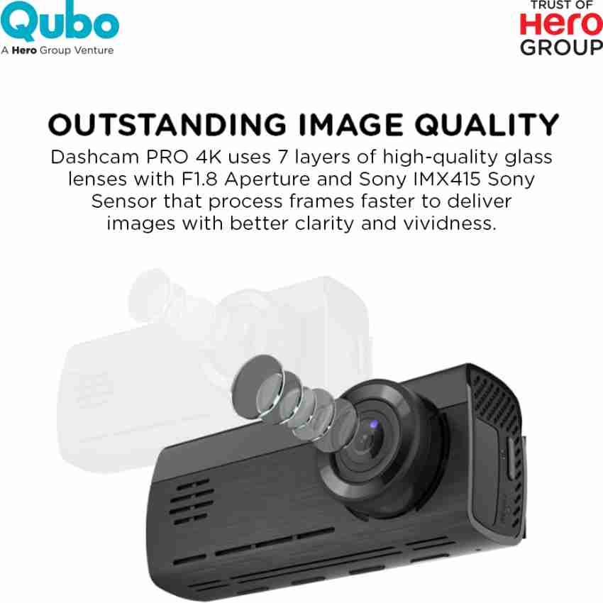 Qubo HCA04 Smart Dashcam Pro 4K DualCam with Wi-Fi GPS Front 4K Rear 1080P  1TB SDCard Vehicle Camera System Price in India - Buy Qubo HCA04 Smart  Dashcam Pro 4K DualCam with