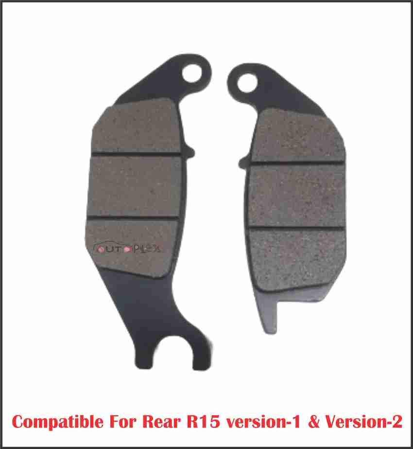 AUTOPLEX Front Rear Disc Pad Compatible For YAMAHA R15 V1 V2 Version 1 2 Pack Of 1 Vehicle Disc Pad Price in India Buy AUTOPLEX Front Rear Disc Pad Compatible For