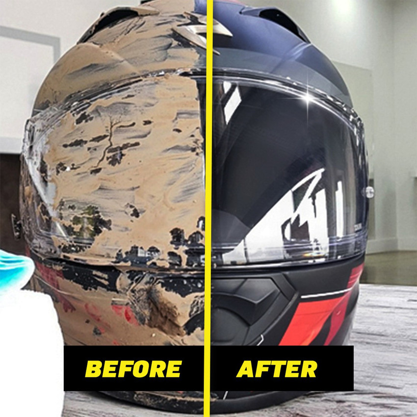Motomax Helmet Visor cleaner for removing dust grime streak