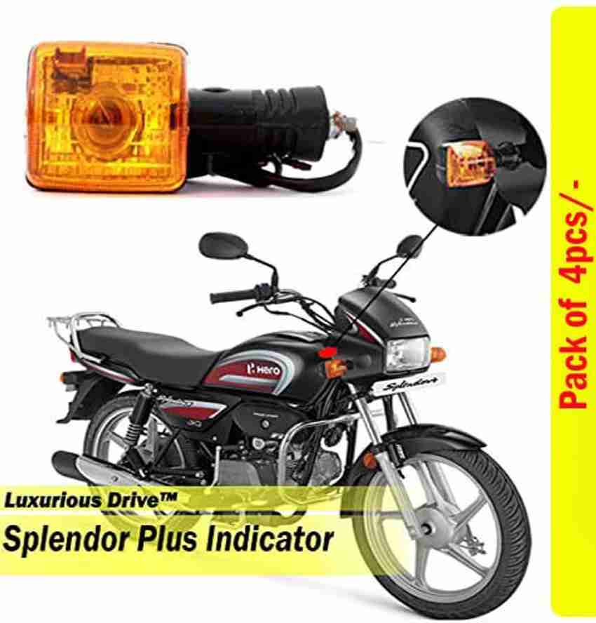 Luxurious Drive Front Rear LED Indicator Light for Hero Splendor Plus Classic BS4 BS6 Price in India Buy Luxurious Drive Front Rear LED Indicator Light for Hero Splendor