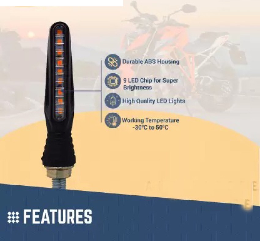 E-Shoppe Bike Handle Light For Bobber 350 Indicator Light