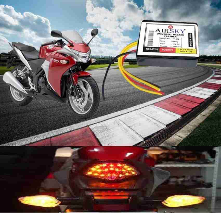 AIRSKY Front Rear Side Flasher Indicator Light for Honda CBR