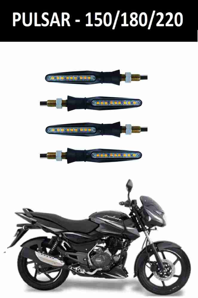Autoxygen Front Rear LED Indicator Light for Bajaj Pulsar 150 Pulsar 180 Pulsar 220 Price in India Buy Autoxygen Front Rear LED Indicator Light for Bajaj Pulsar 150 Pulsar 180 Pulsar 220 online at Fli...