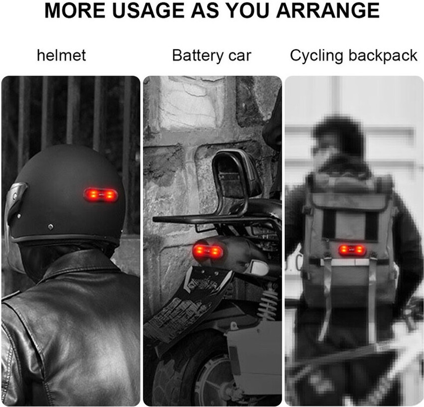Bike helmet light best sale rechargeable