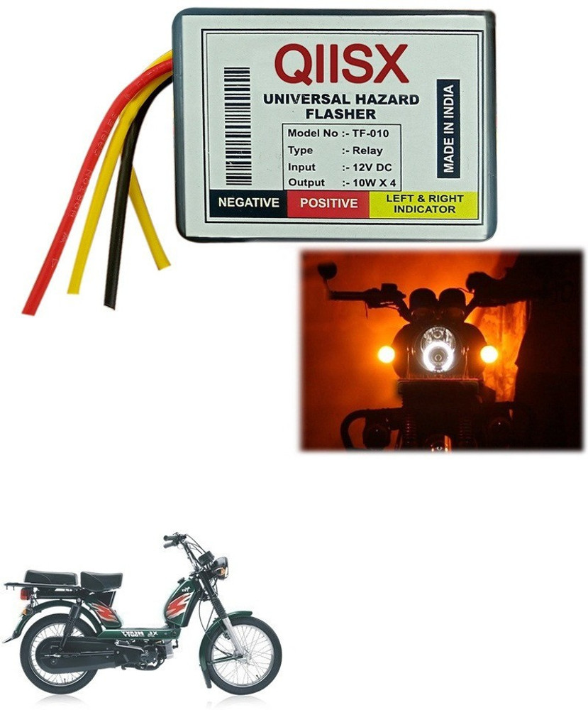 Qiisx Front Rear Flasher Indicator Light for TVS Heavy Duty Super XL Price in India Buy Qiisx Front Rear Flasher Indicator Light for TVS Heavy Duty Super XL online at Flipkart