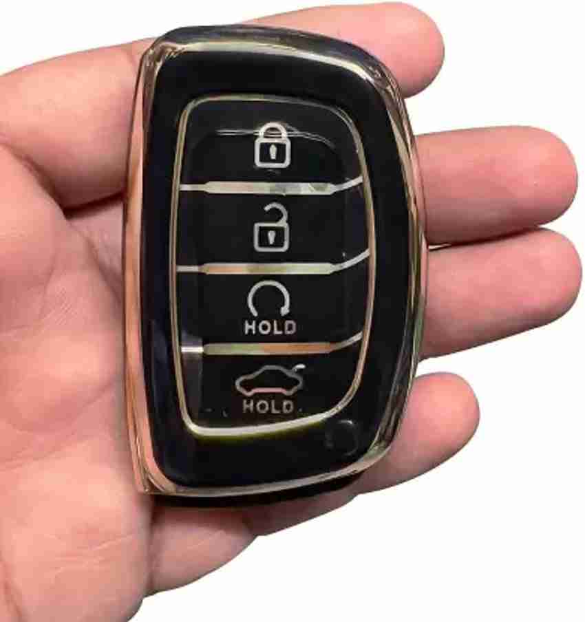 Silicone Car Key Cover Compatible for HYUNDAI VENUE 4 Button