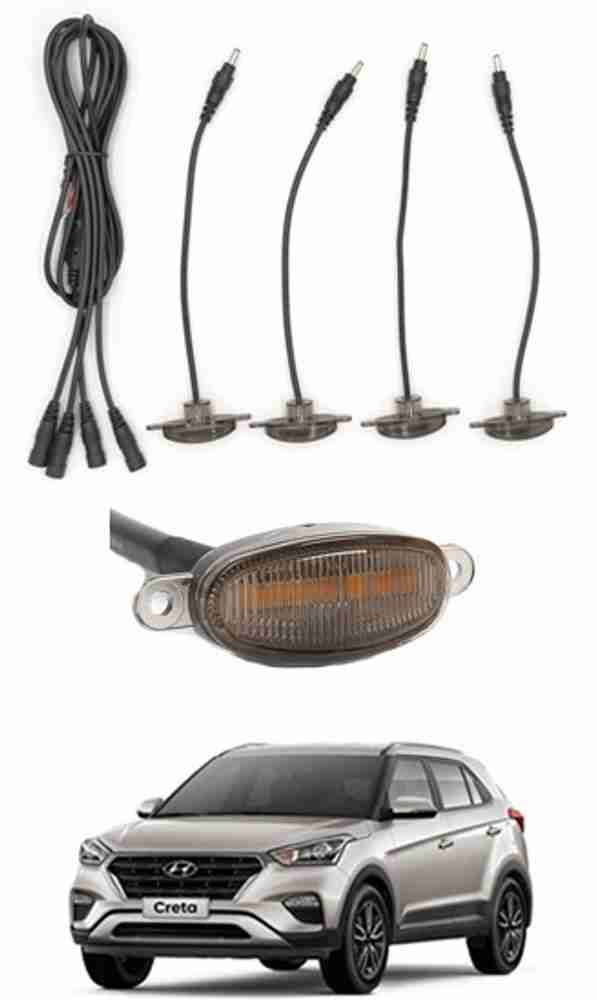 RKPSP 4 LED Front Grill Led Lights Amber Lights DRL For Creta