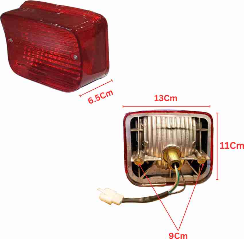 Apsmotiv Back light Tail Light Assembly Hero Splendor Plus W O BULB break light Red Tail Light Motorbike Halogen for Hero 12 V 5 W Price in India Buy Apsmotiv Back light