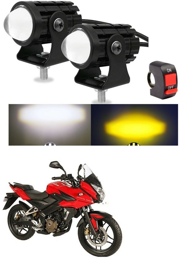 Znee Smart Motorcycle Fog Light Led White Yellow With Switch