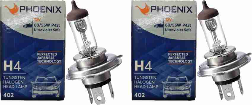 HALONIX 402 60/55W Headlight Car Halogen (12 V, 55 W) Price in India - Buy  HALONIX 402 60/55W Headlight Car Halogen (12 V, 55 W) online at