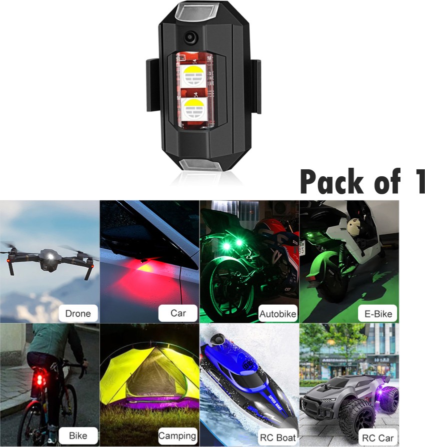 1Pc 7 Color Drone Strobe Light USB LED Anti-Collision Bike Tail