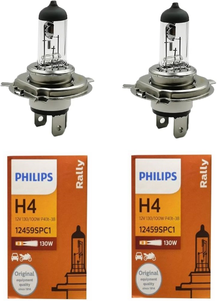 Philips Rally H4 Headlight Bulb (130/100W, 2 Bulbs) – Autosparz