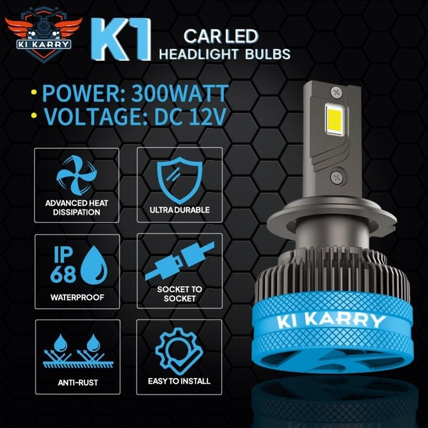 AutoPowerz LED Car Headlight Bulb H4 Fitting White Light 12