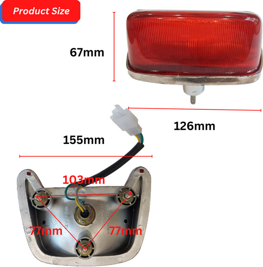 Bajaj ct shop 100 tail light