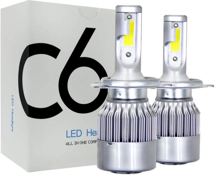LED Kit C6 72W H1 6000K White Two Bulbs Head Light Replacement Low