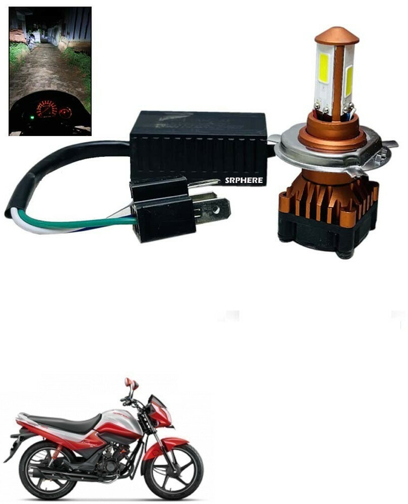 SRPHERE CYT LED Bike Headlight Bulb for Splendor I Smart Headlight Motorbike LED for Hero 12 V 35 W Price in India Buy SRPHERE CYT LED Bike Headlight Bulb for Splendor