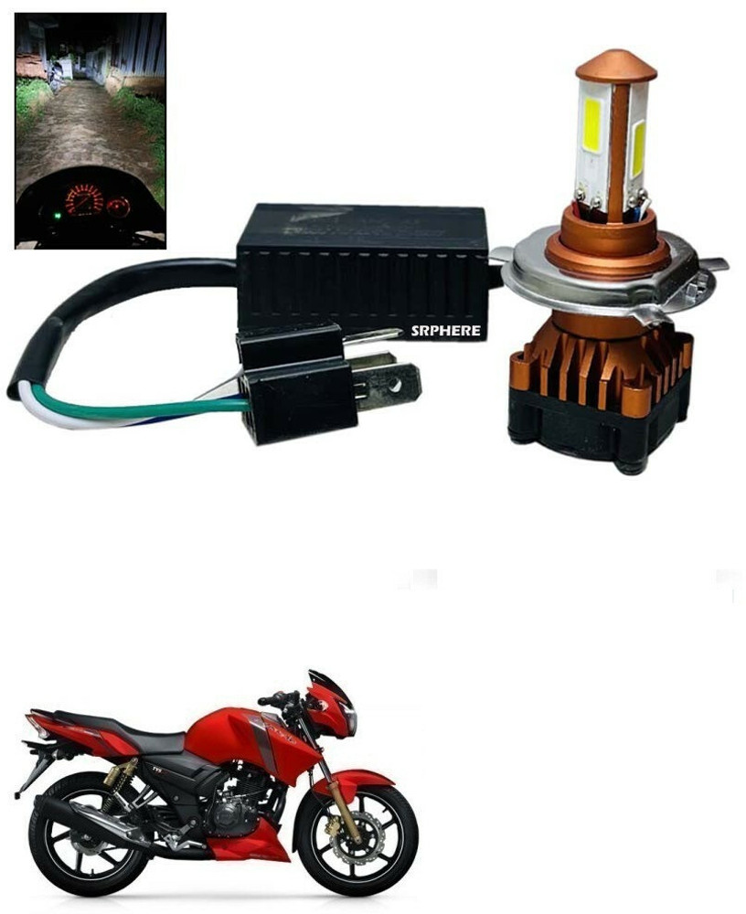 SRPHERE CYT LED Bike Headlight Bulb for Apache RTR 160 Headlight Motorbike LED for TVS 12 V 35 W Price in India Buy SRPHERE CYT LED Bike Headlight Bulb for Apache